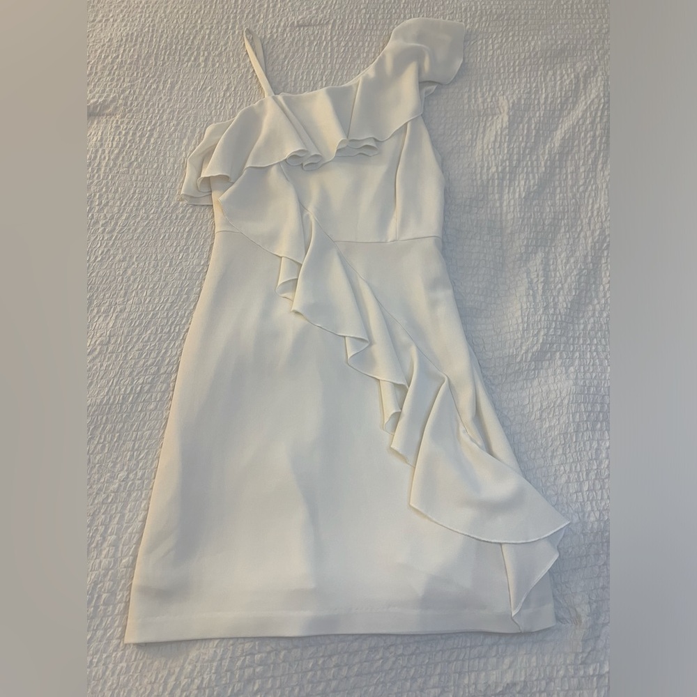 White Dress with ruffles